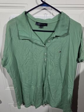 Tommy Hilfiger Mint Green Polo Shirt